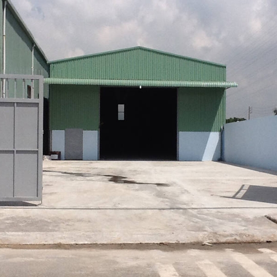 Mẫu nhà xưởng nhỏ cấp 4 tường và mái tôn